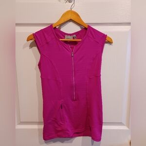 Athleta Sleeveless Rashguard Berry/Hot Pink XS
